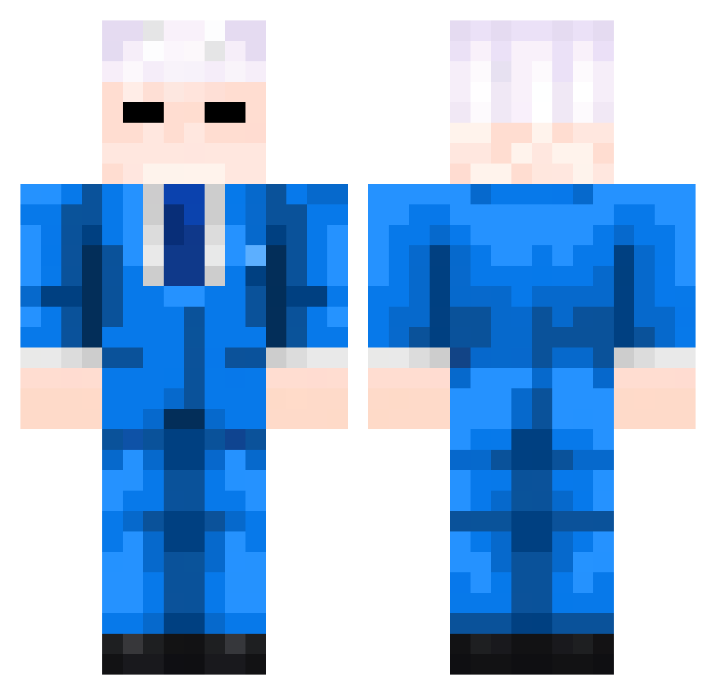 Coringao Minecraft skin, front and back view