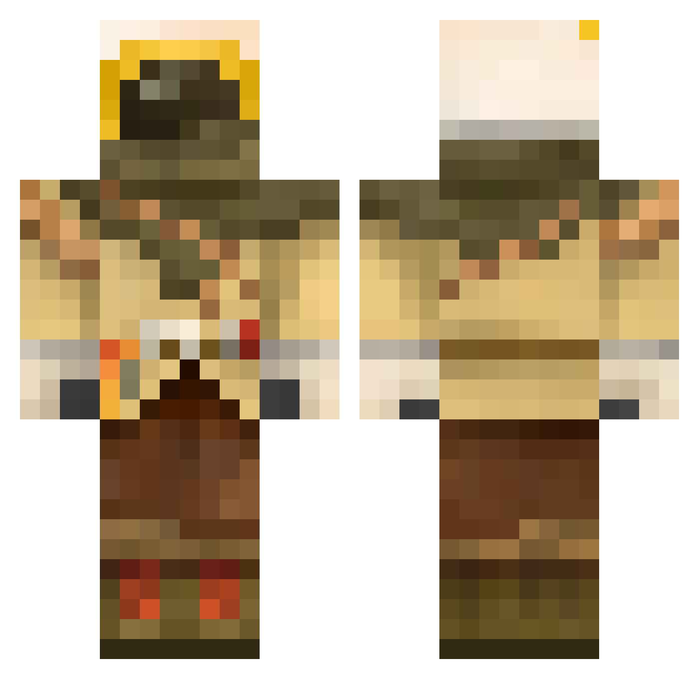 TonyisEpicnesss Minecraft skin, front and back view
