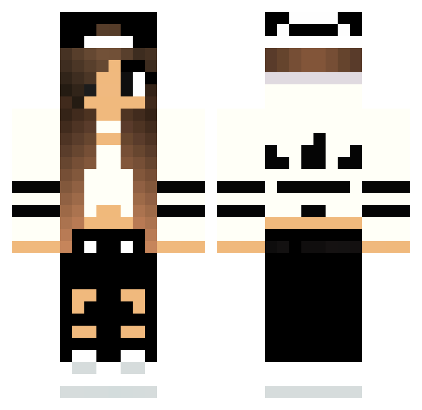 Gamerrboy90T Minecraft skin, front and back view