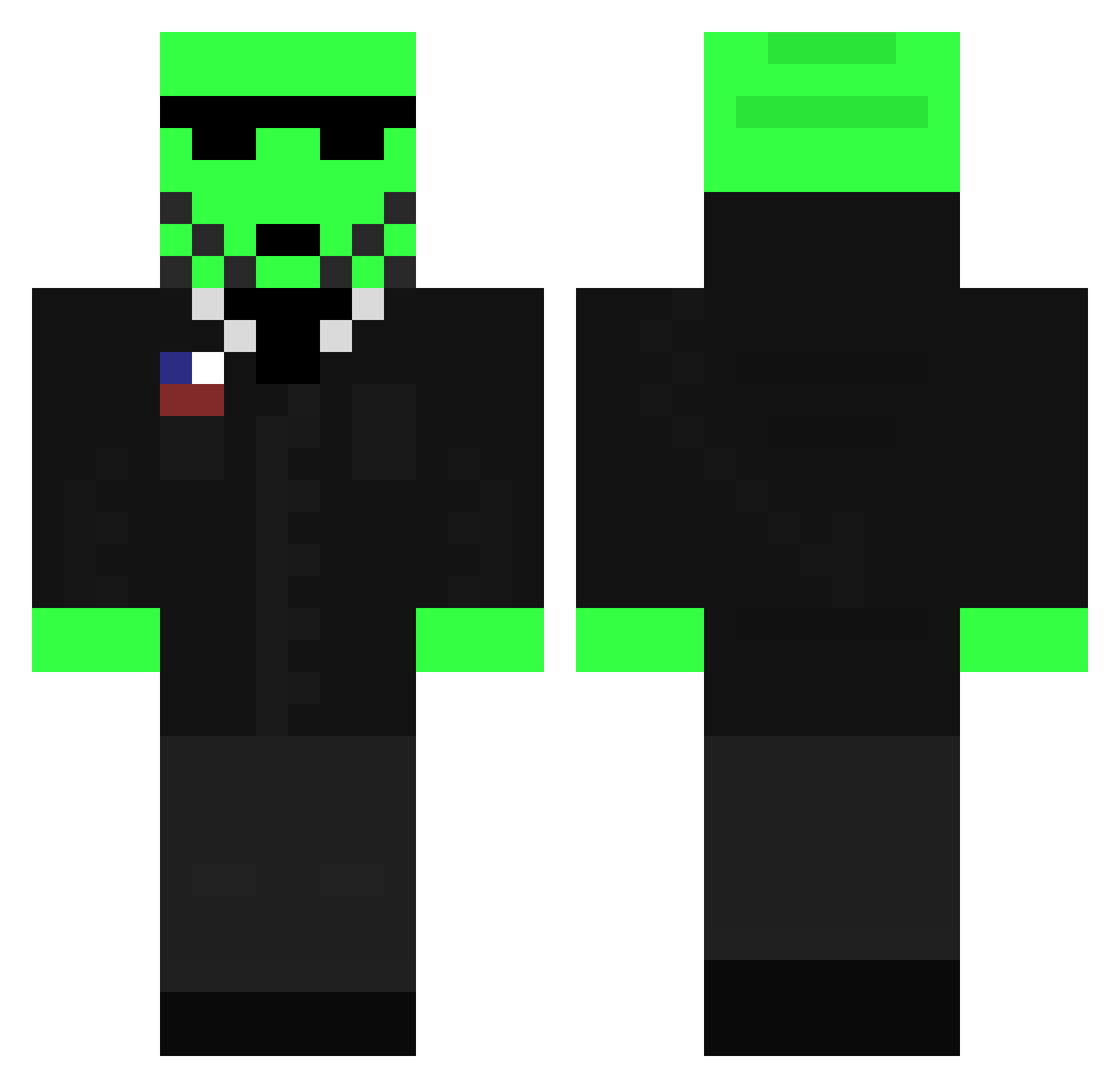 tysonjq Minecraft skin, front and back view