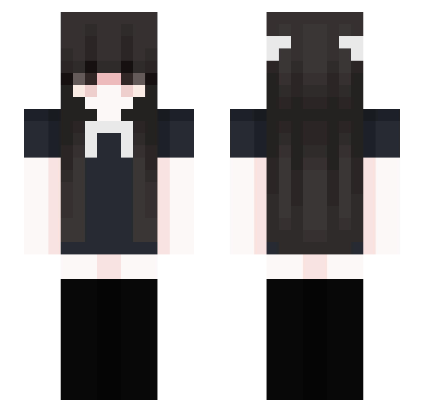 varnyus Minecraft skin, front and back view