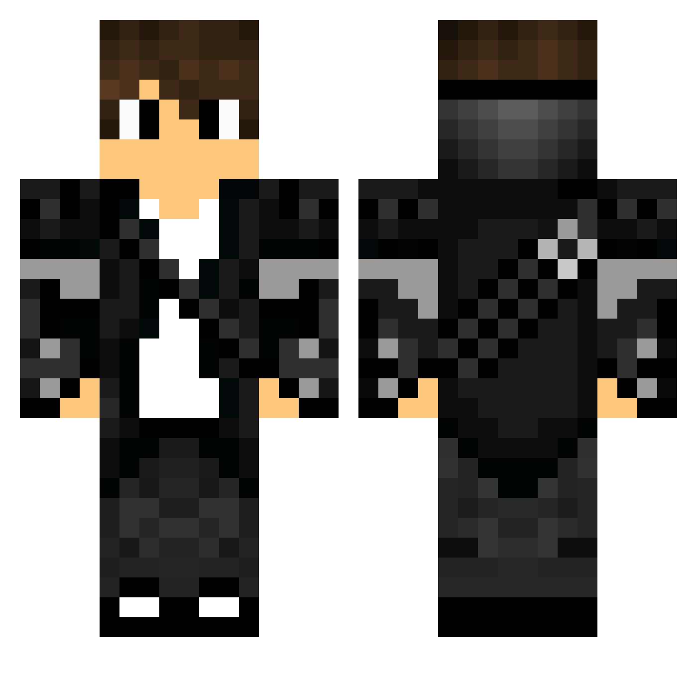 AnonDrex Minecraft skin, front and back view