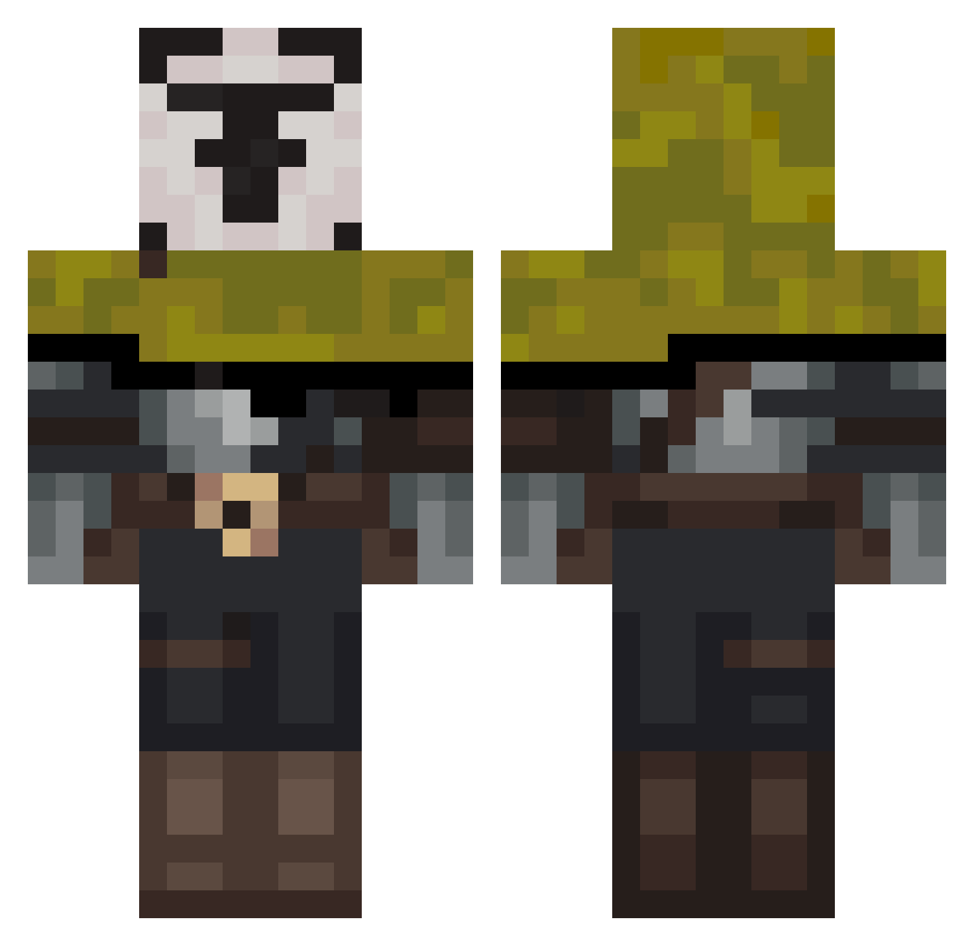 KinginPale Minecraft skin, front and back view