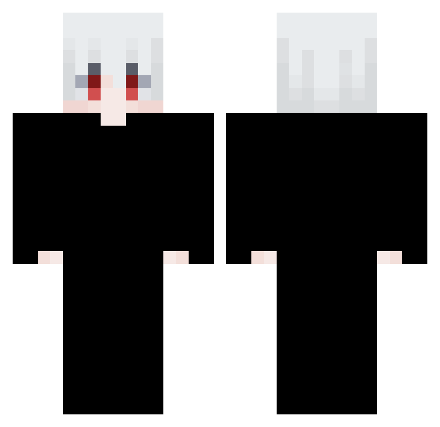 zGoldMan Minecraft skin, front and back view