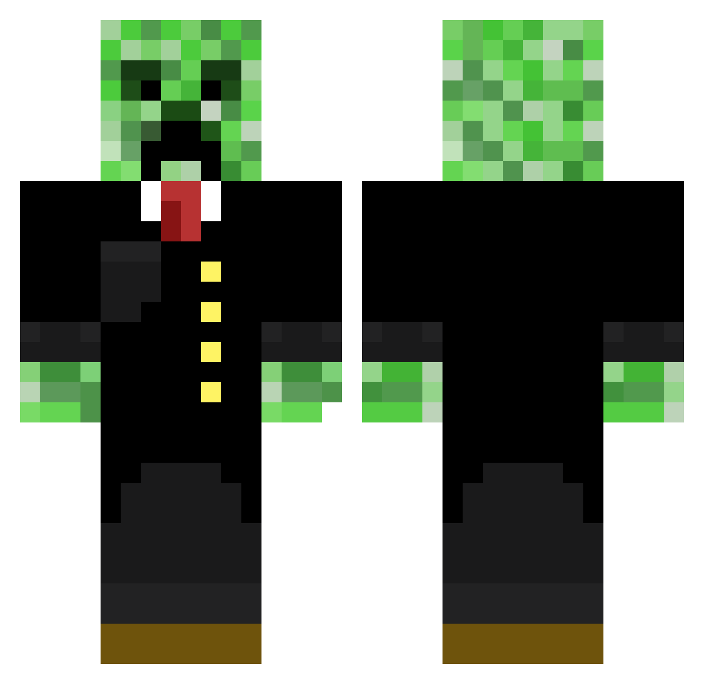 UnformedGrunt40 Minecraft skin, front and back view