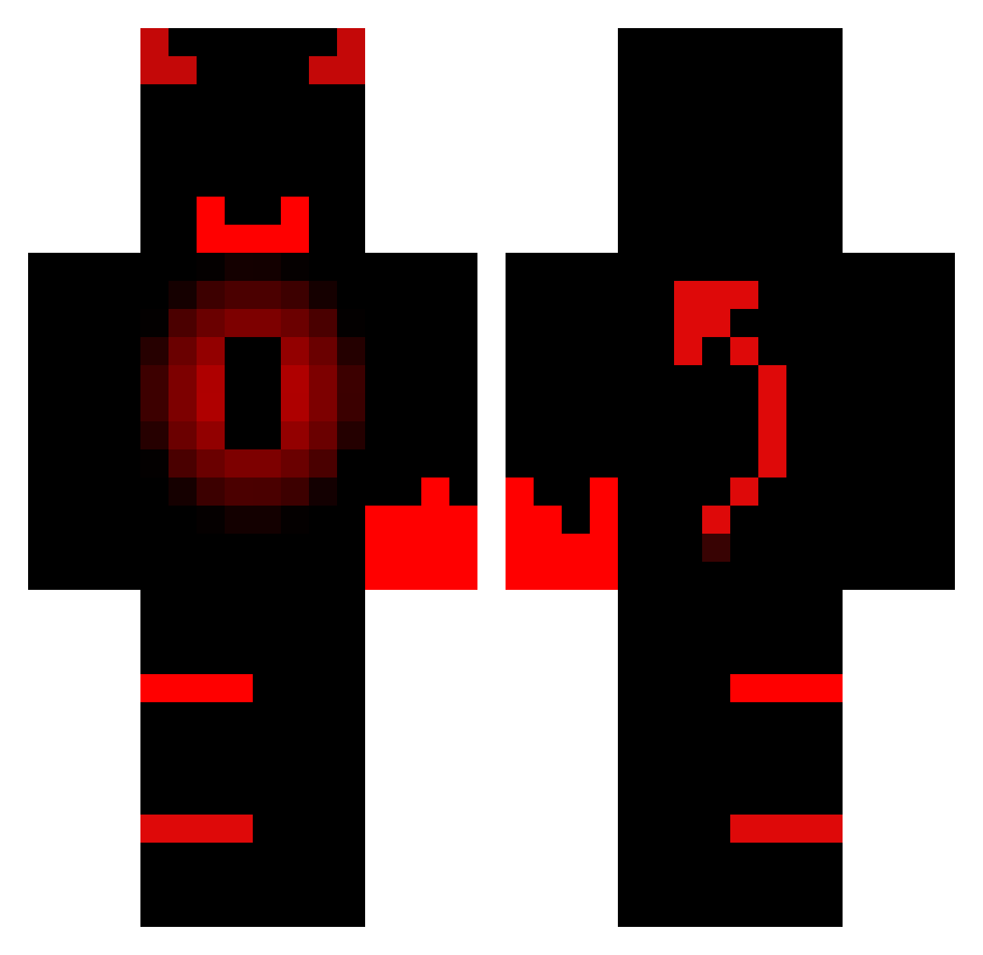 OFKW1 Minecraft skin, front and back view