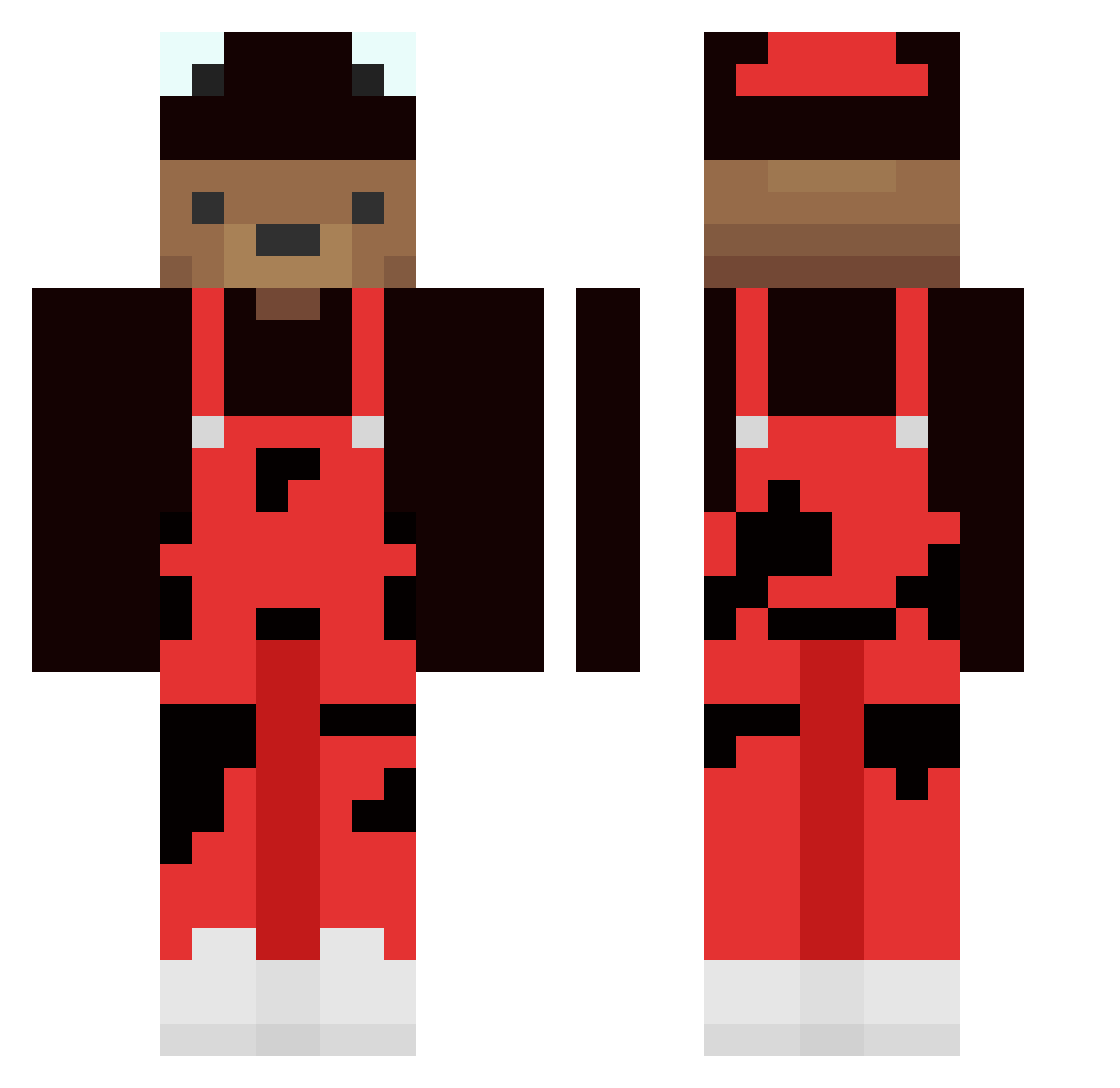 ILOVEMYDRIP Minecraft skin, front and back view
