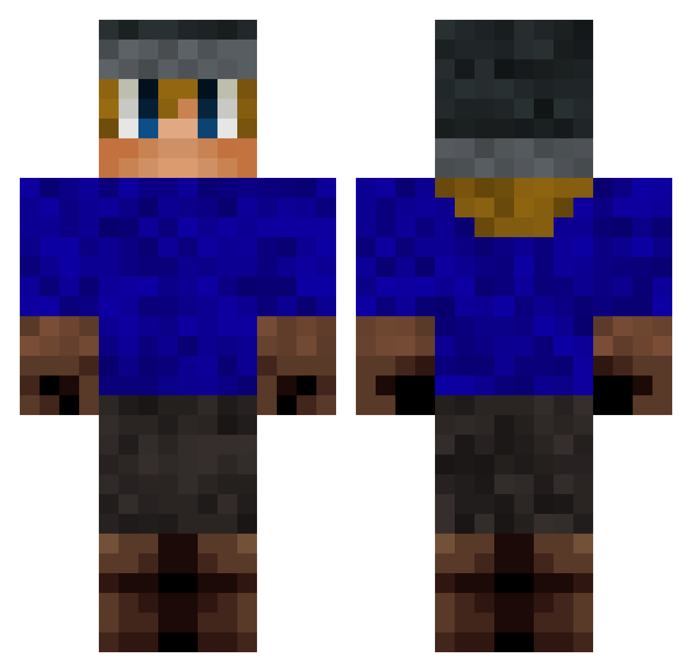 SmthOutdated Minecraft skin, front and back view