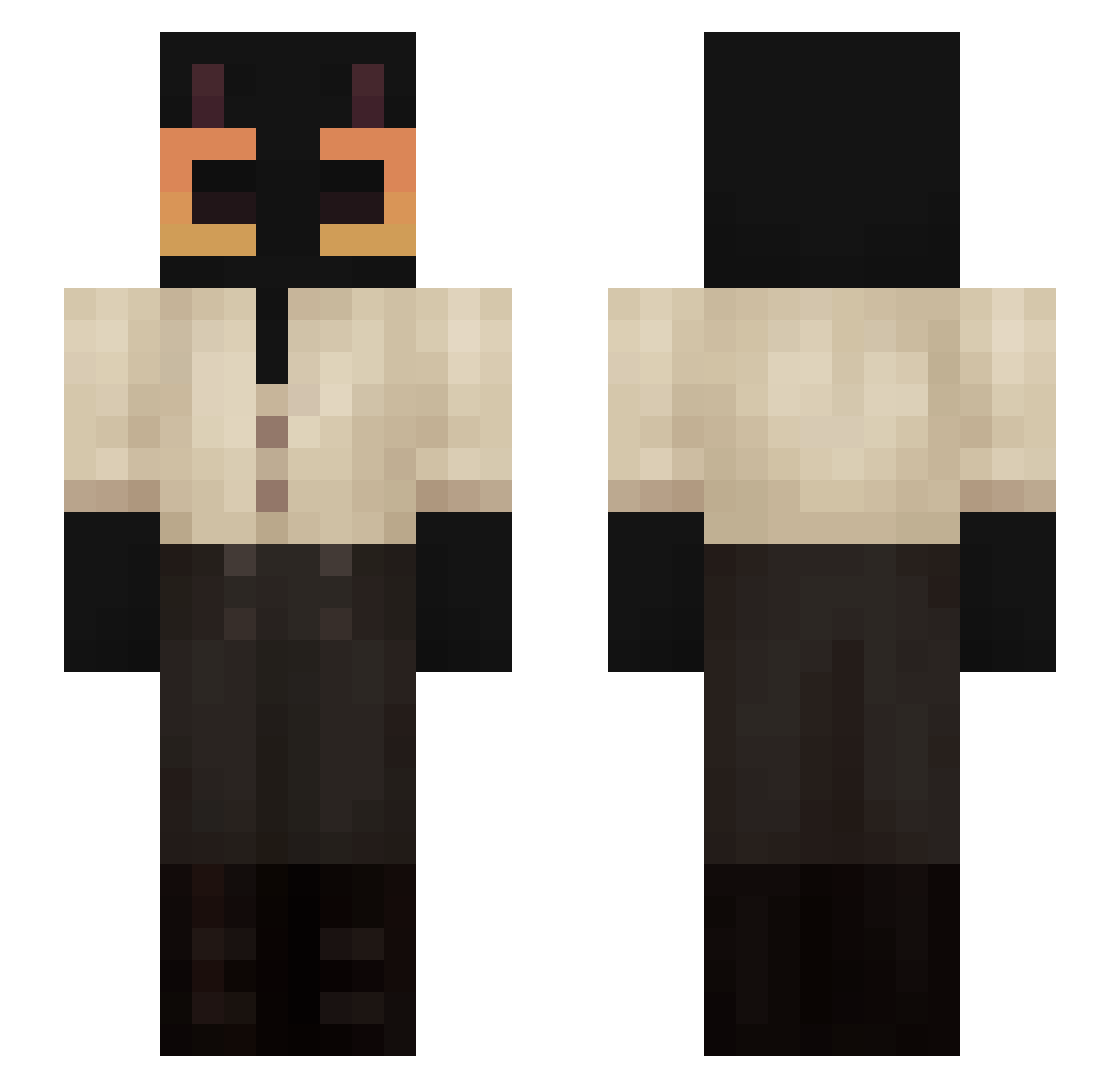 tib__ Minecraft skin, front and back view