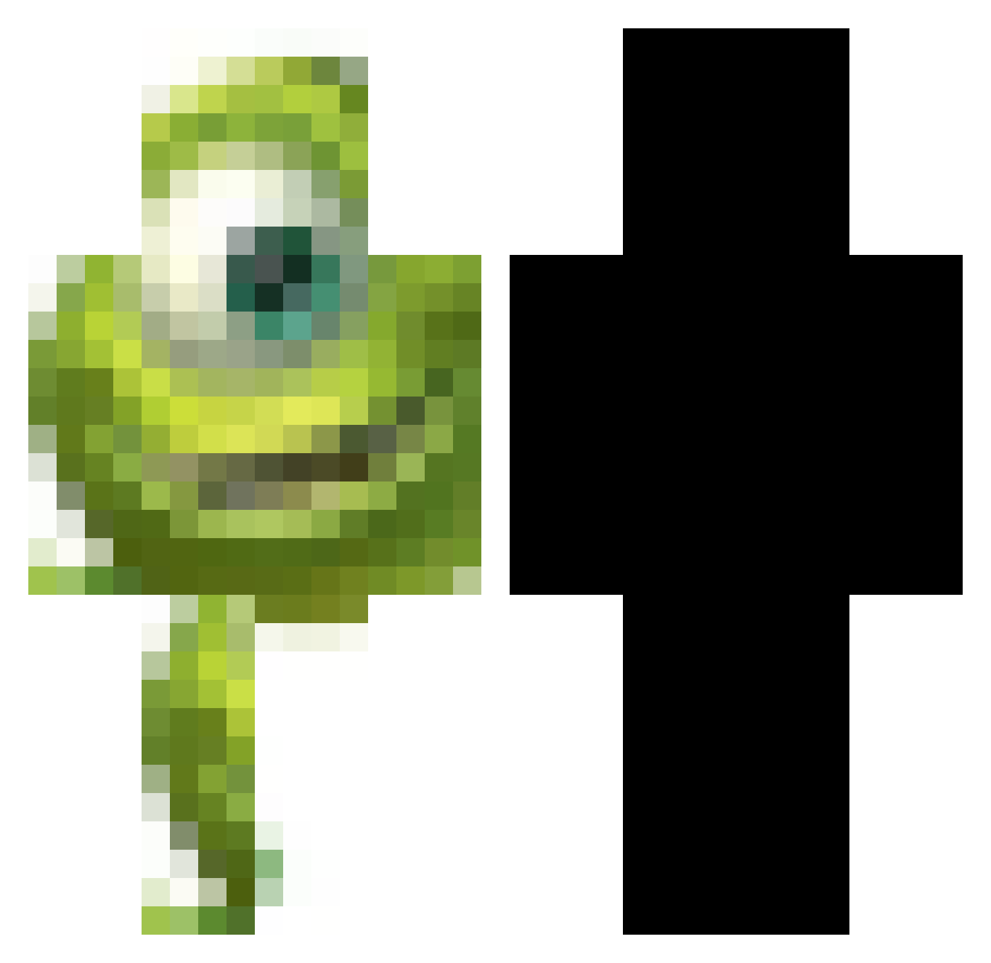 CannonsRCool Minecraft skin, front and back view