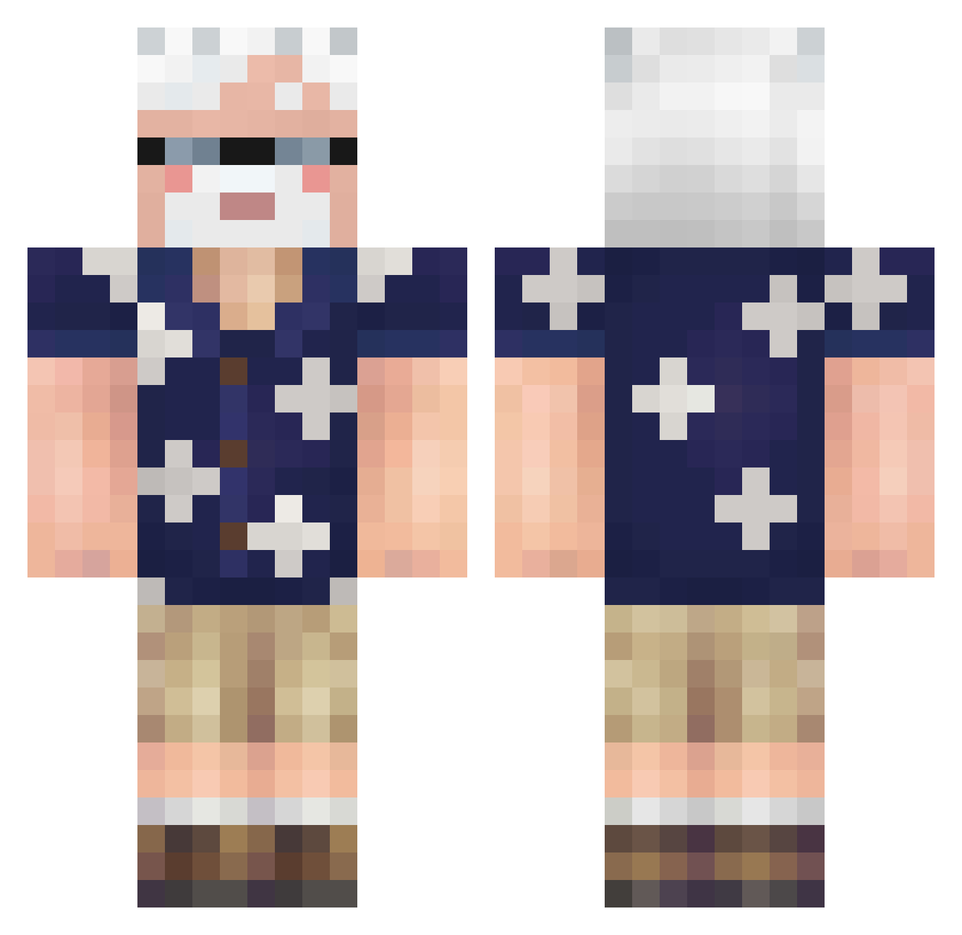 midyeci_ Minecraft skin, front and back view