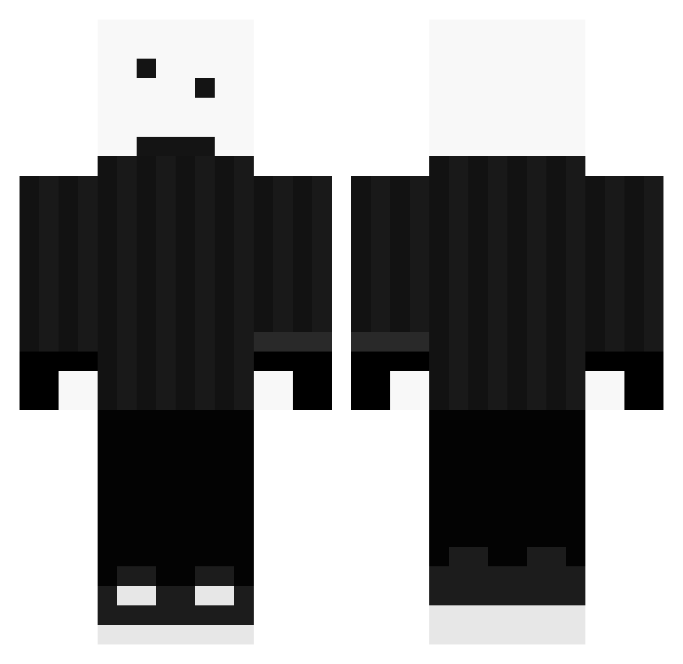 theyhateUzi_ Minecraft skin, front and back view