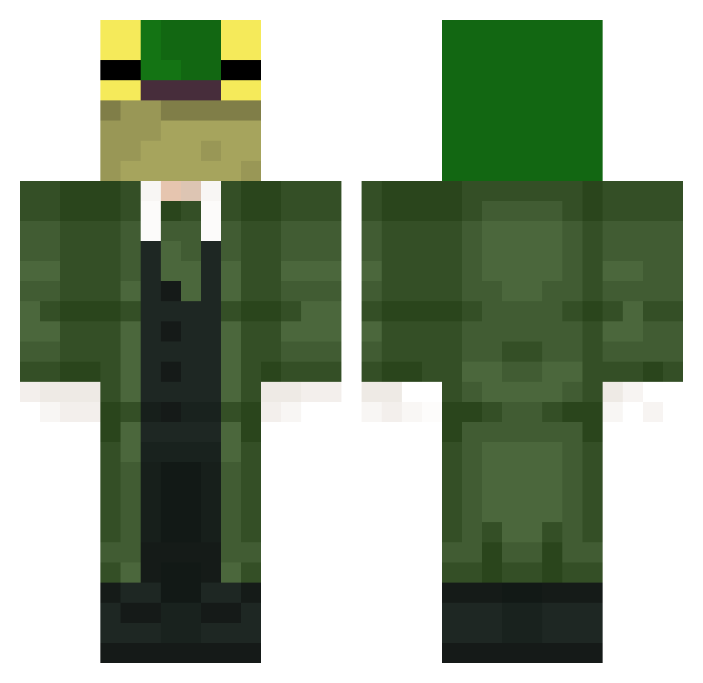 mrfroggo1027 Minecraft skin, front and back view