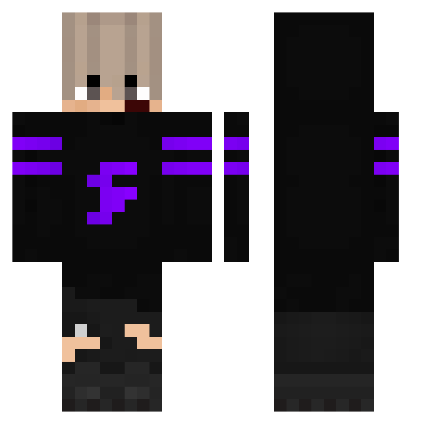 TGF_MAFIA Minecraft skin, front and back view