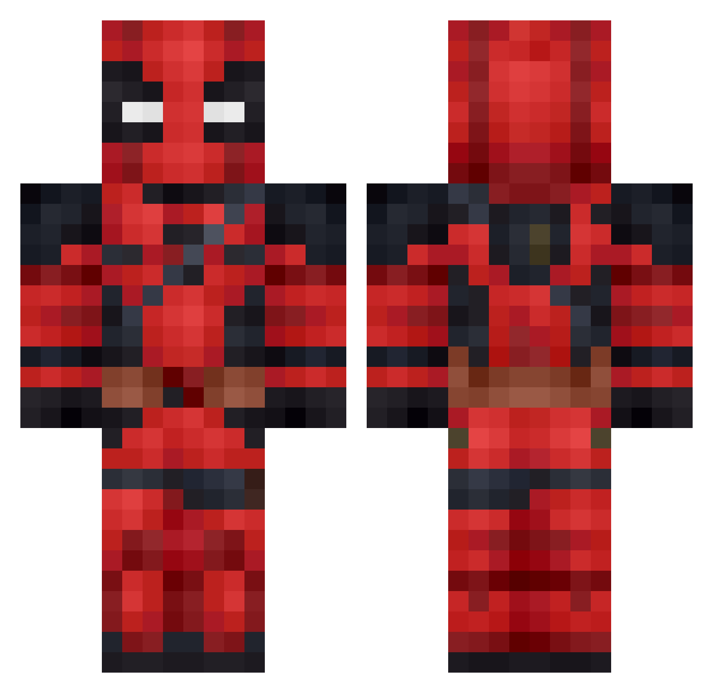 _M_O_N_S_T_E_R_ Minecraft skin, front and back view