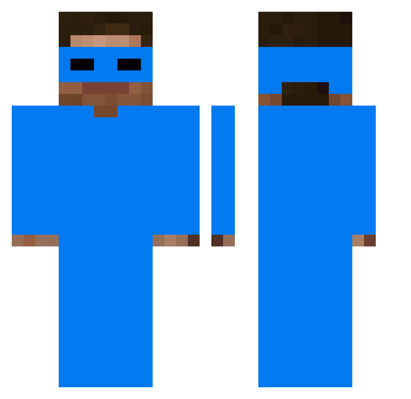 ryan3mk Minecraft skin, front and back view
