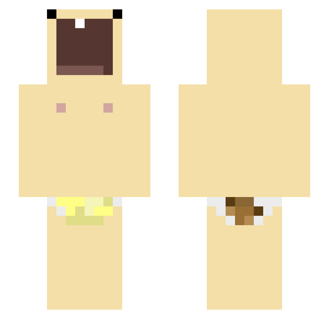 Napoleon_B Minecraft skin, front and back view