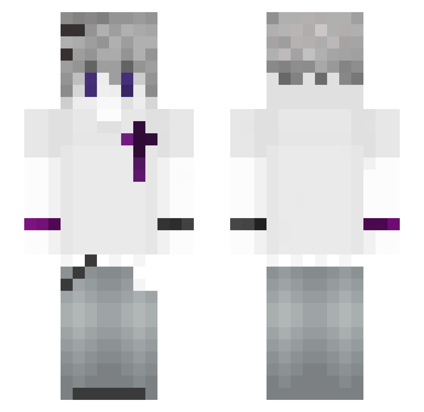 SabVay Minecraft skin, front and back view