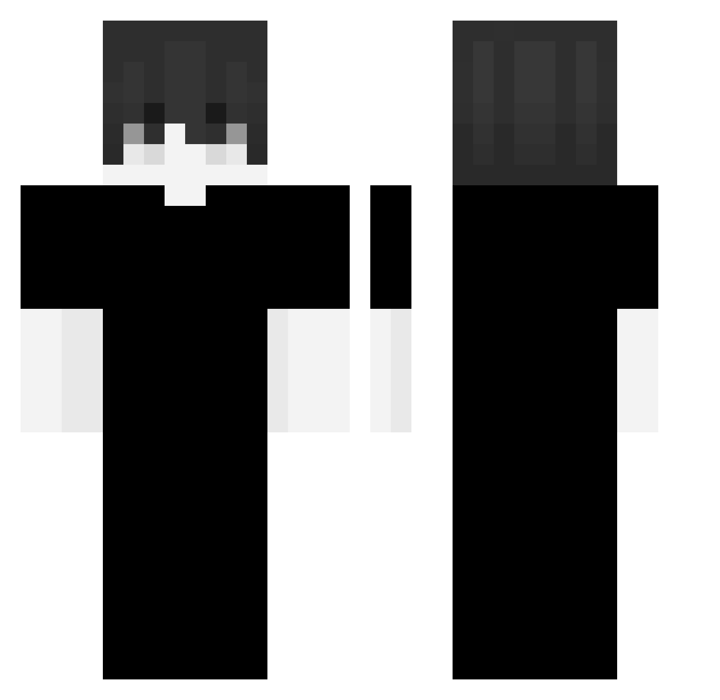 Tycawa Minecraft skin, front and back view