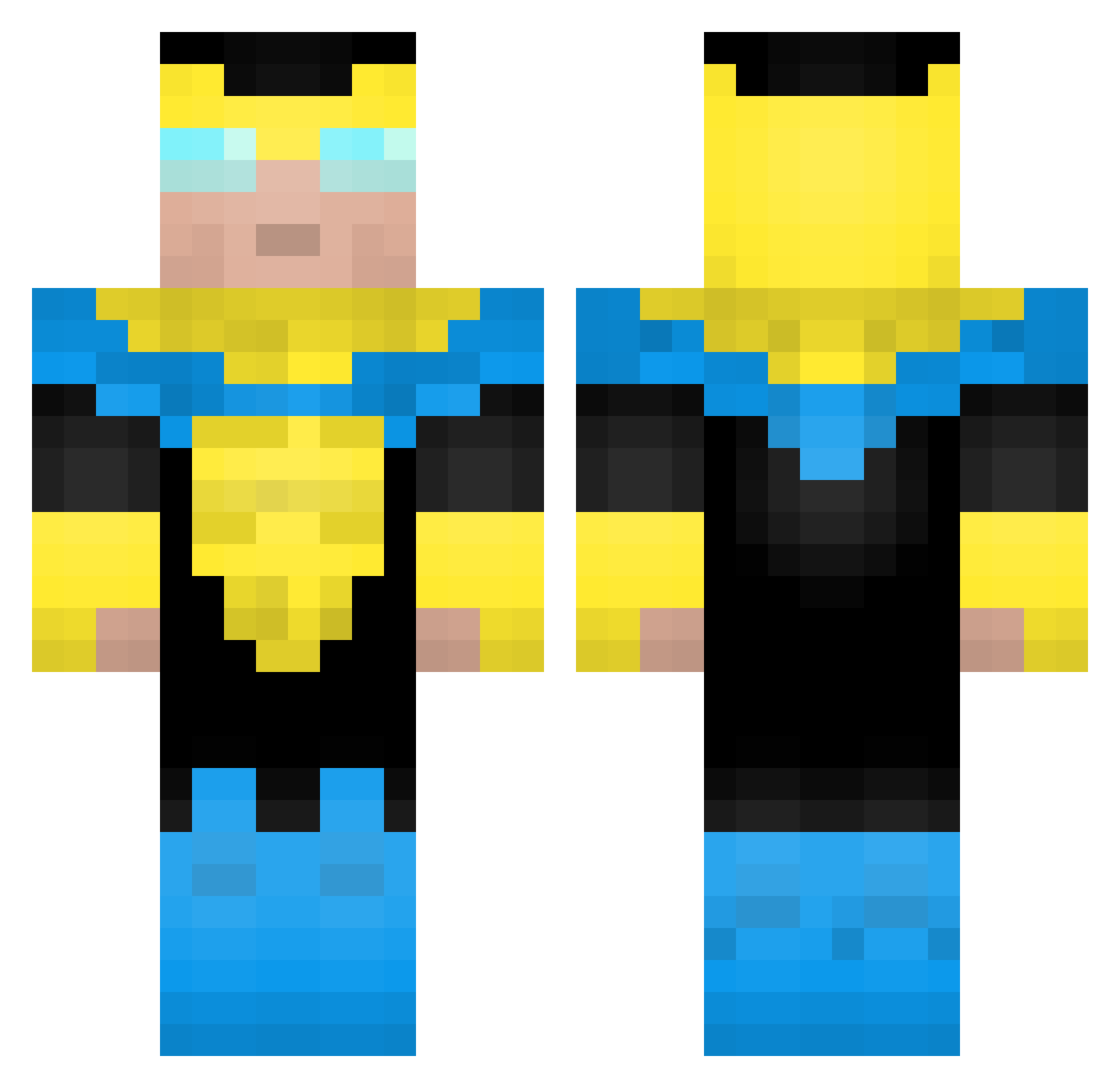Zogba_ Minecraft skin, front and back view