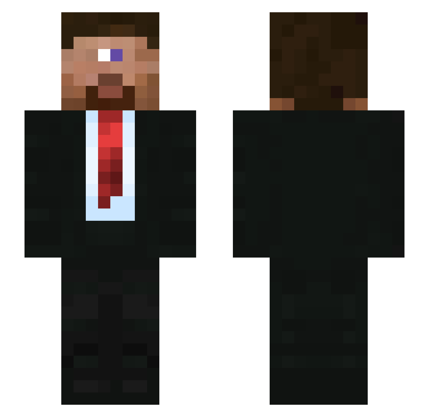99I9 Minecraft skin, front and back view
