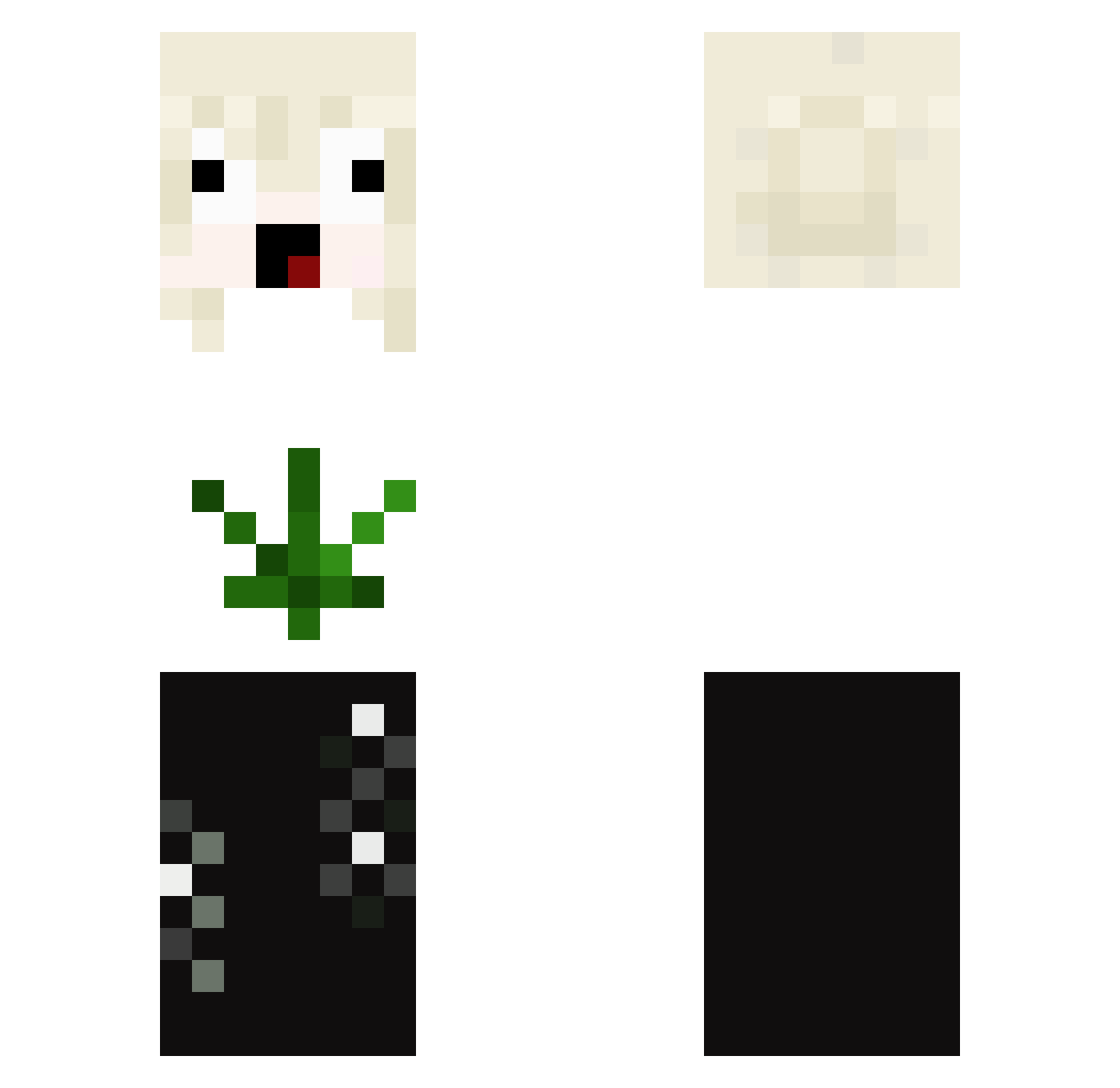 Kodasz Minecraft skin, front and back view