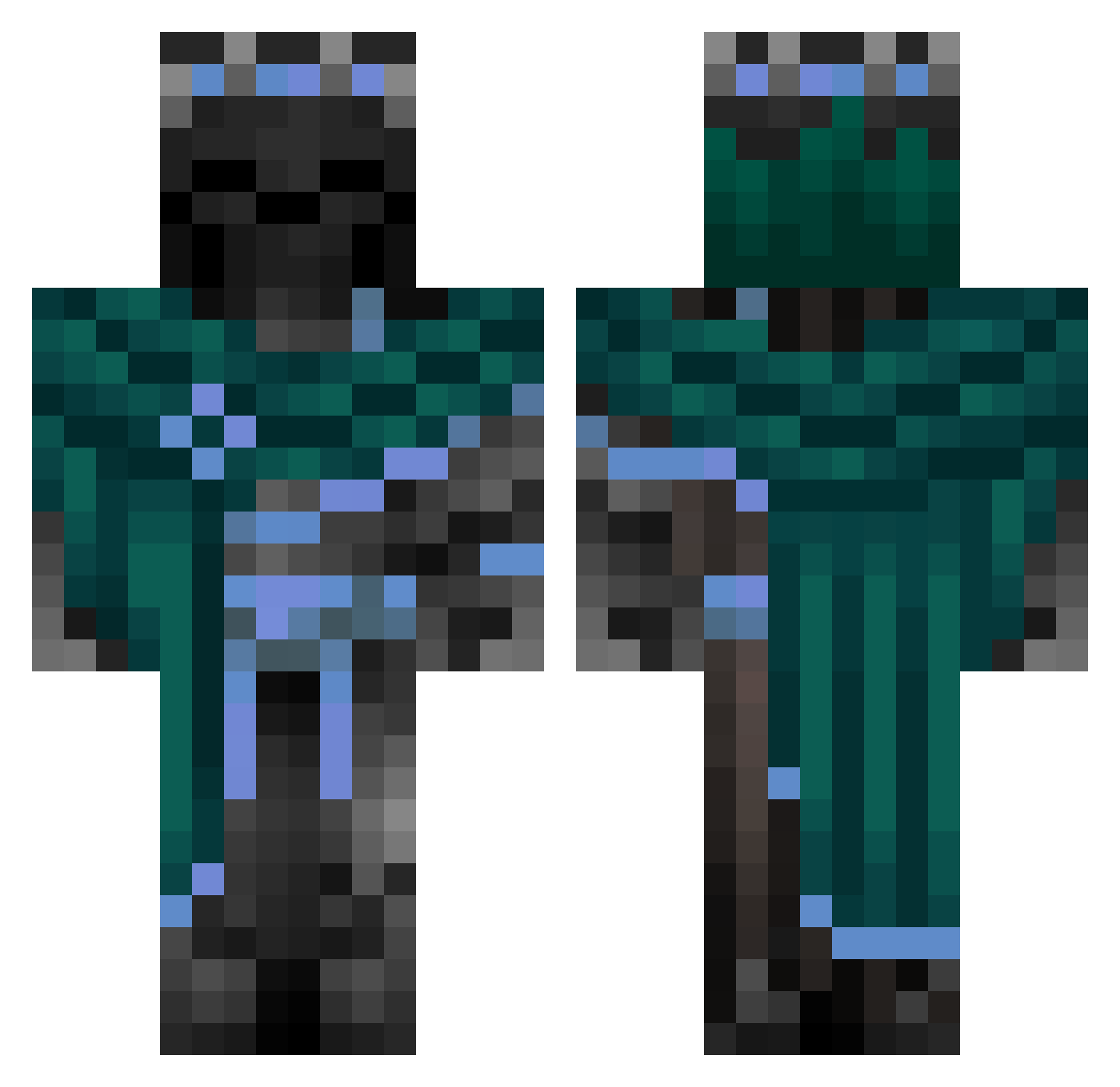 1Rogue19 Minecraft skin, front and back view