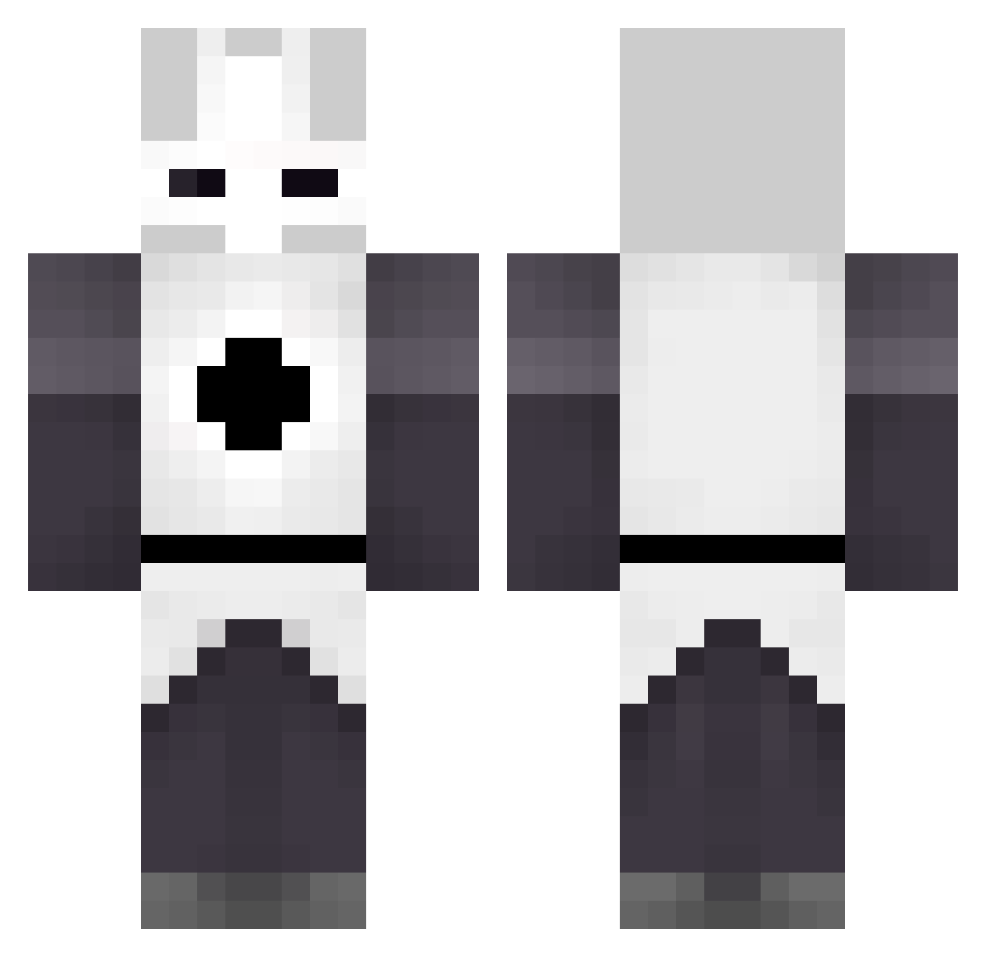 Bitterroot Minecraft skin, front and back view