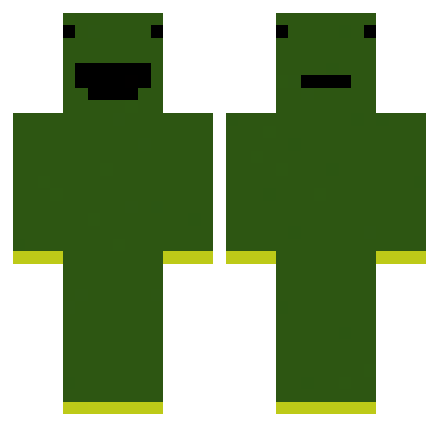 VerySleepyJoe Minecraft skin, front and back view