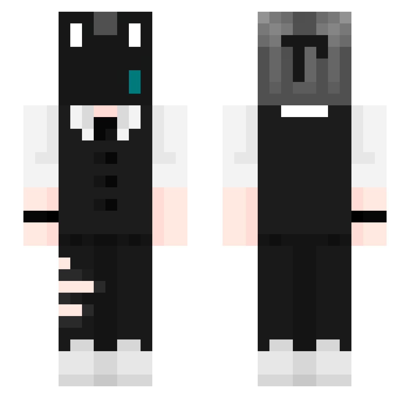 Mkyyyy Minecraft skin, front and back view