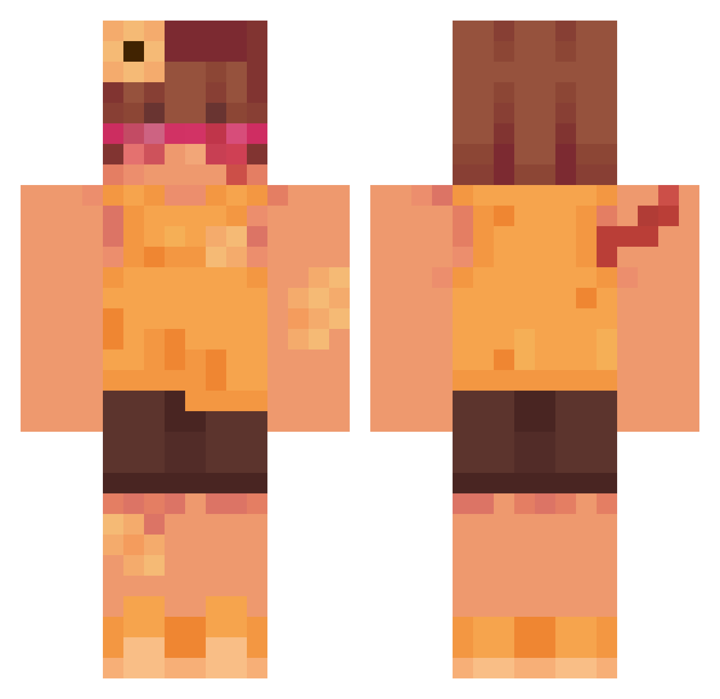 Drinking_Soup Minecraft skin, front and back view