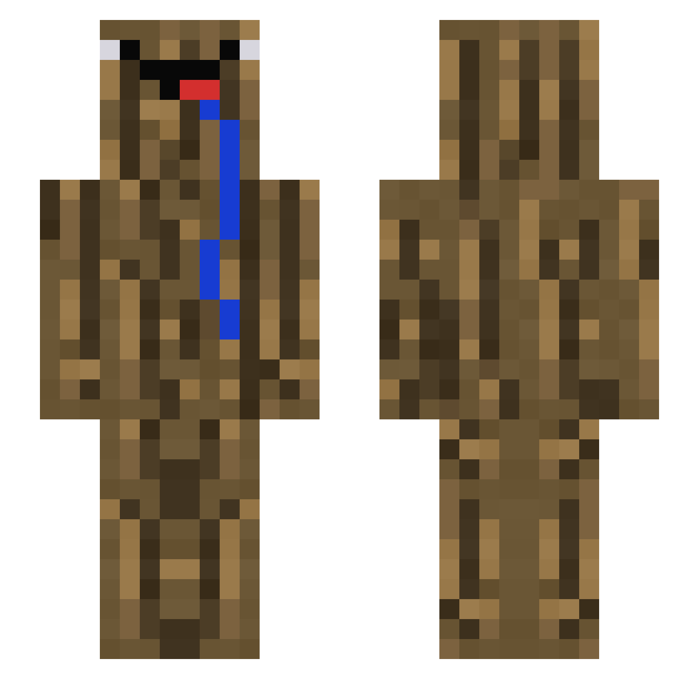 yourlocalwitchx Minecraft skin, front and back view