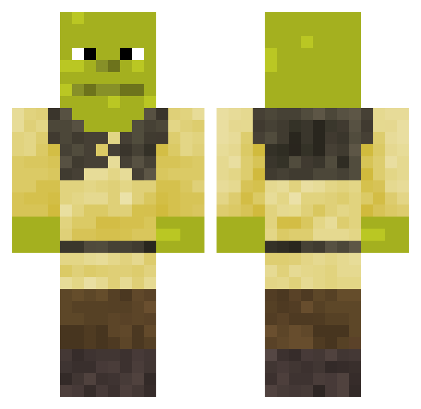 Shuibimiso Minecraft skin, front and back view