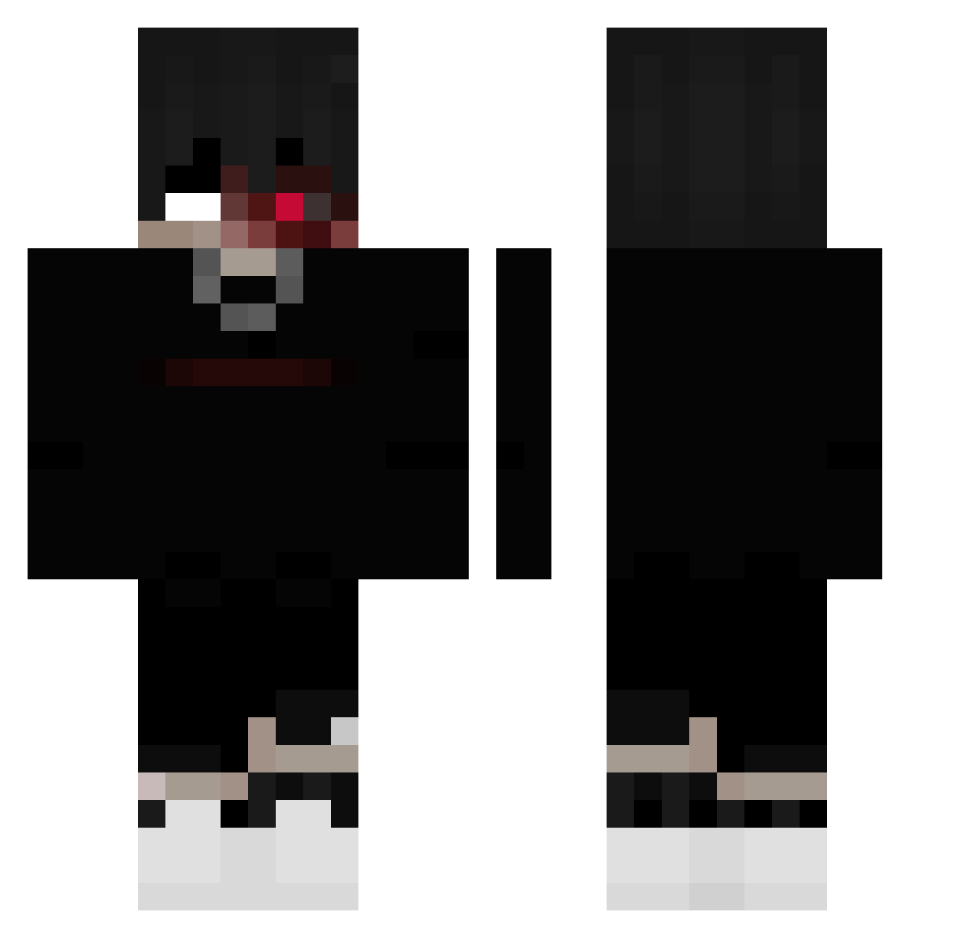 Romav0318 Minecraft skin, front and back view