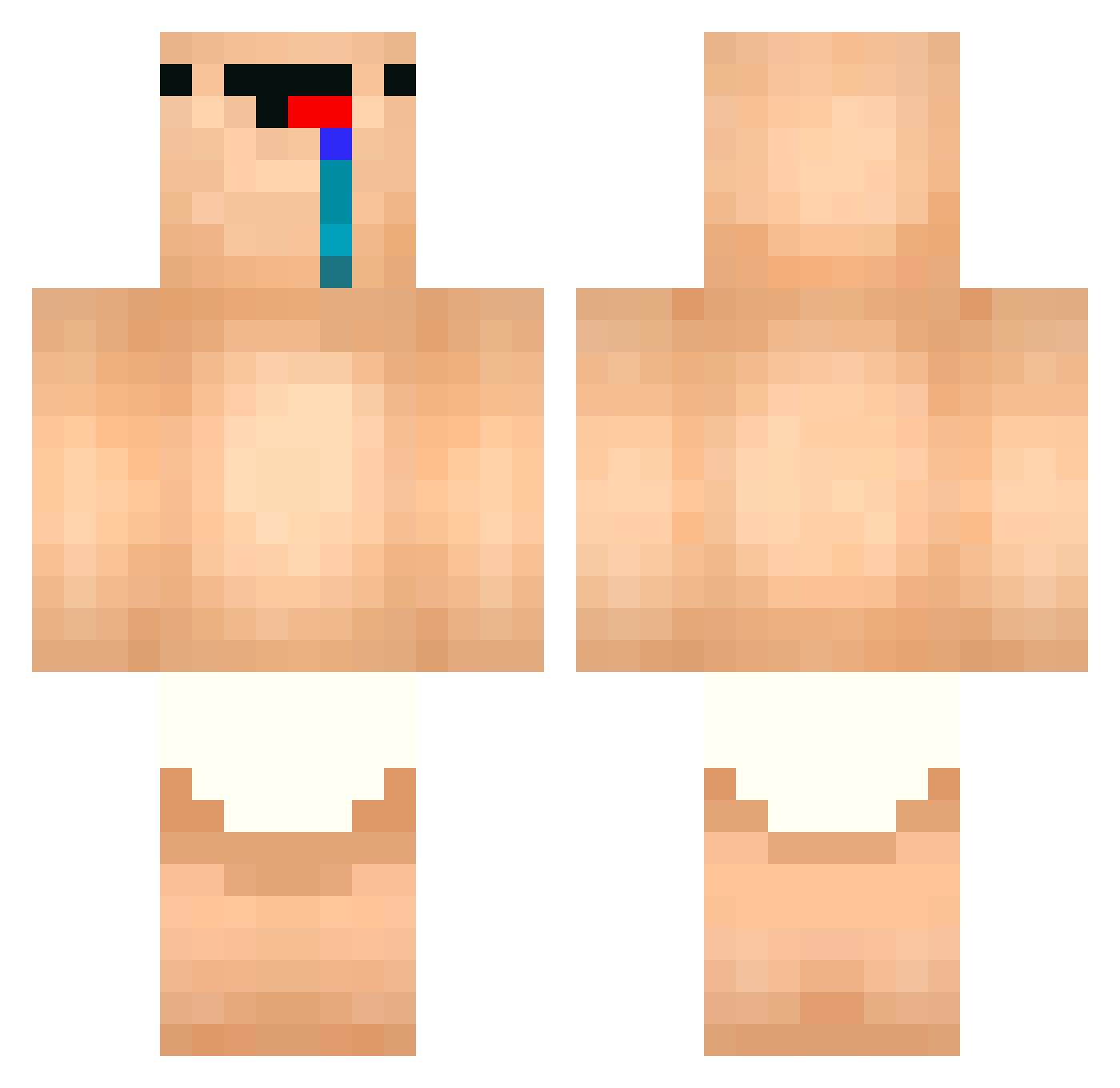edgardazevedo Minecraft skin, front and back view