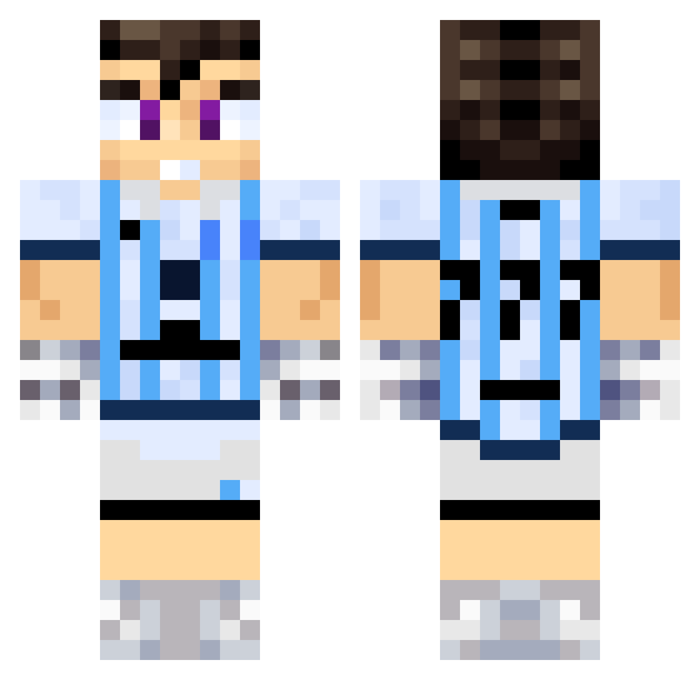iMatthew99 Minecraft skin, front and back view