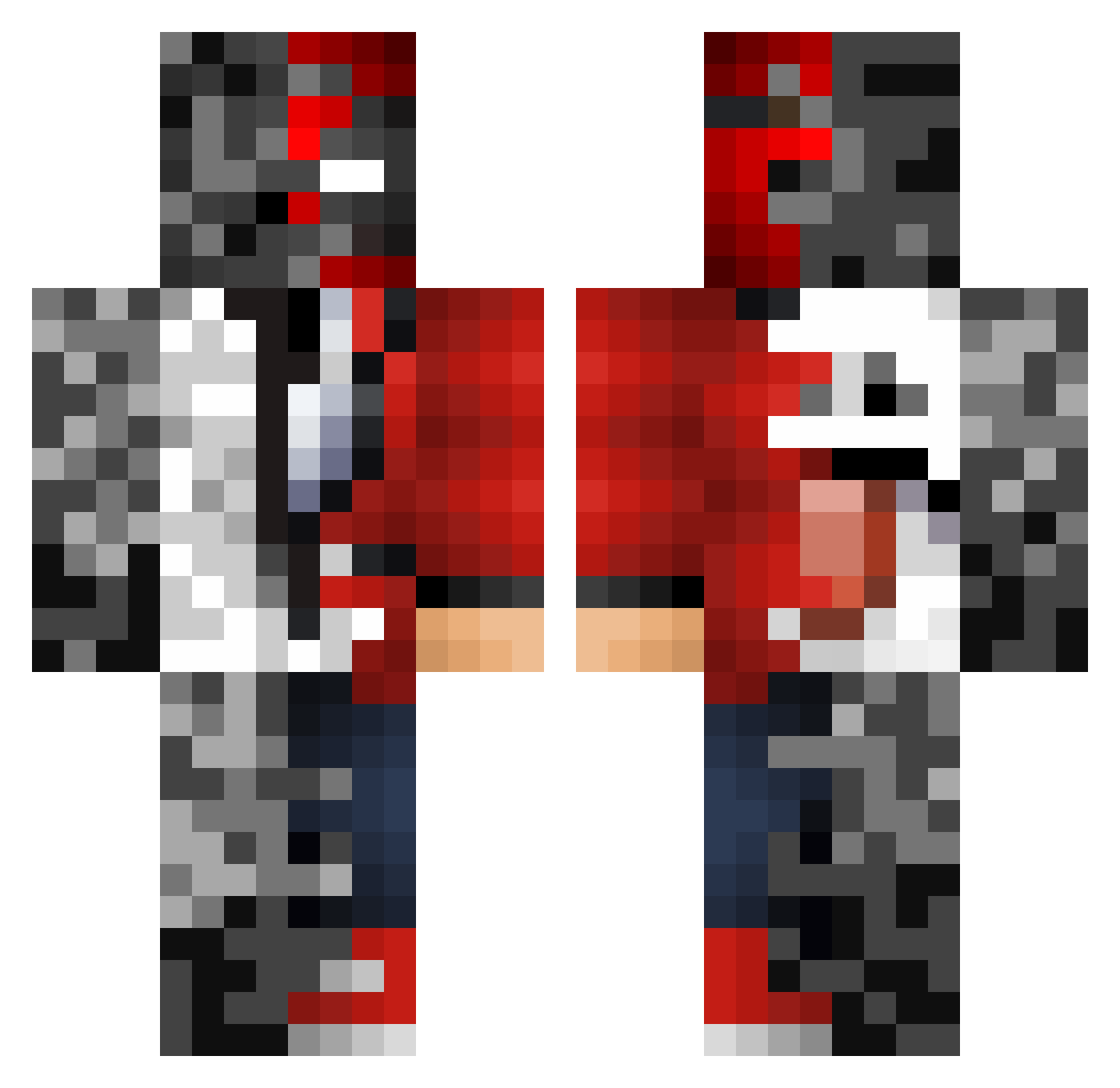 Vansoldschool Minecraft skin, front and back view