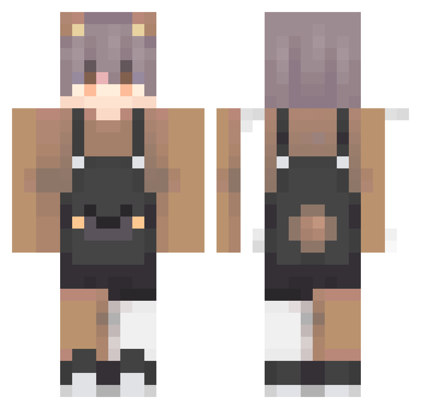 s_62chengu Minecraft skin, front and back view