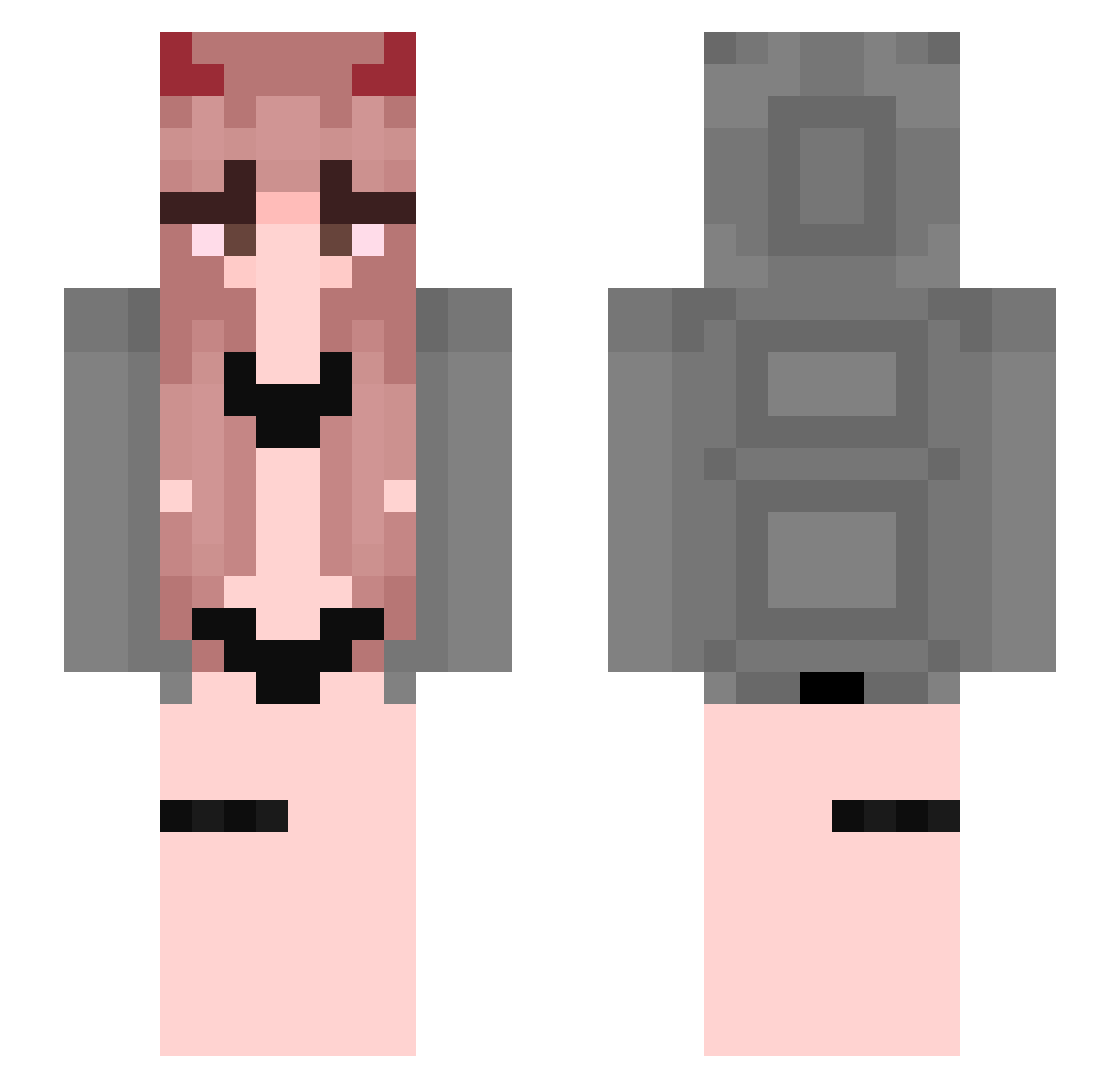 OsmumtensFang Minecraft skin, front and back view