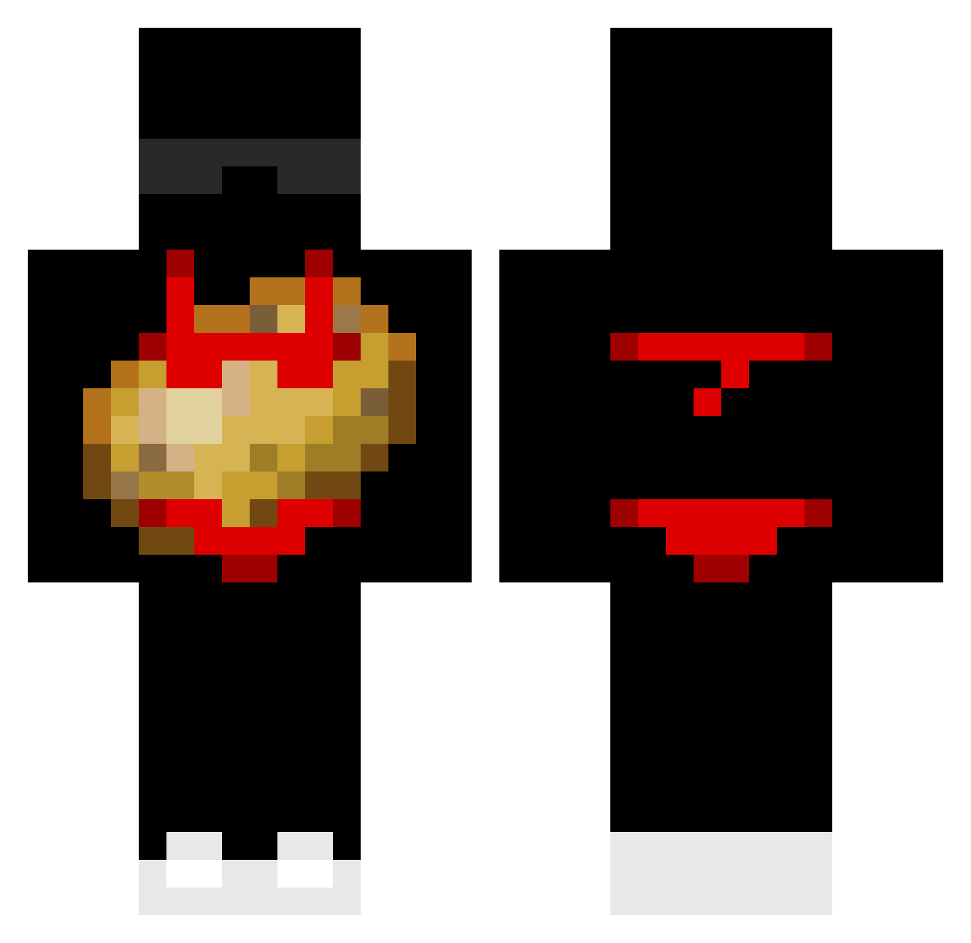 vBigPotato Minecraft skin, front and back view