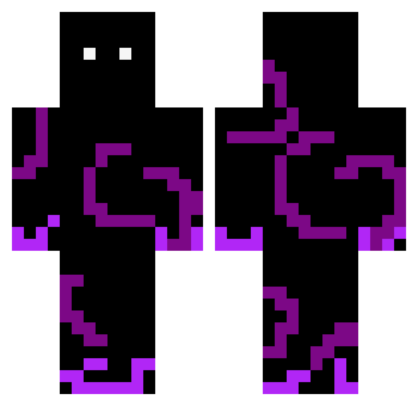 BurmistrzGrzybek Minecraft skin, front and back view