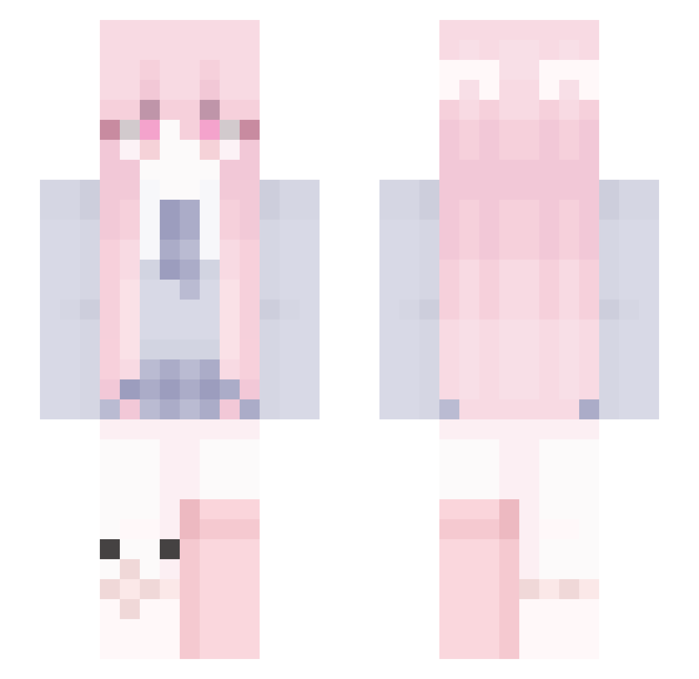fishporkb Minecraft skin, front and back view
