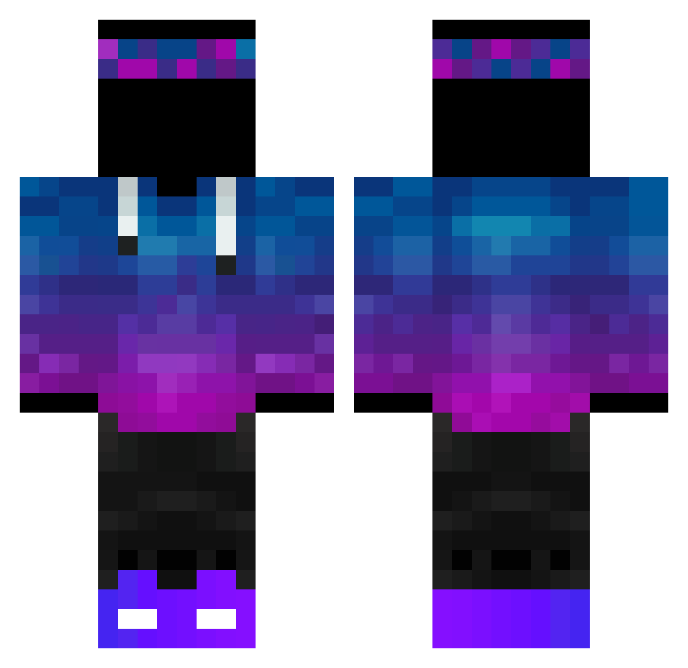 _Destinys_ Minecraft skin, front and back view