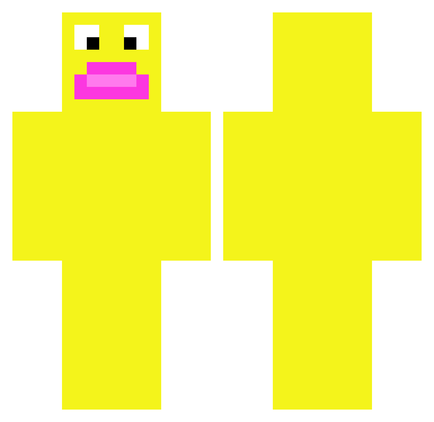 FRND_ Minecraft skin, front and back view