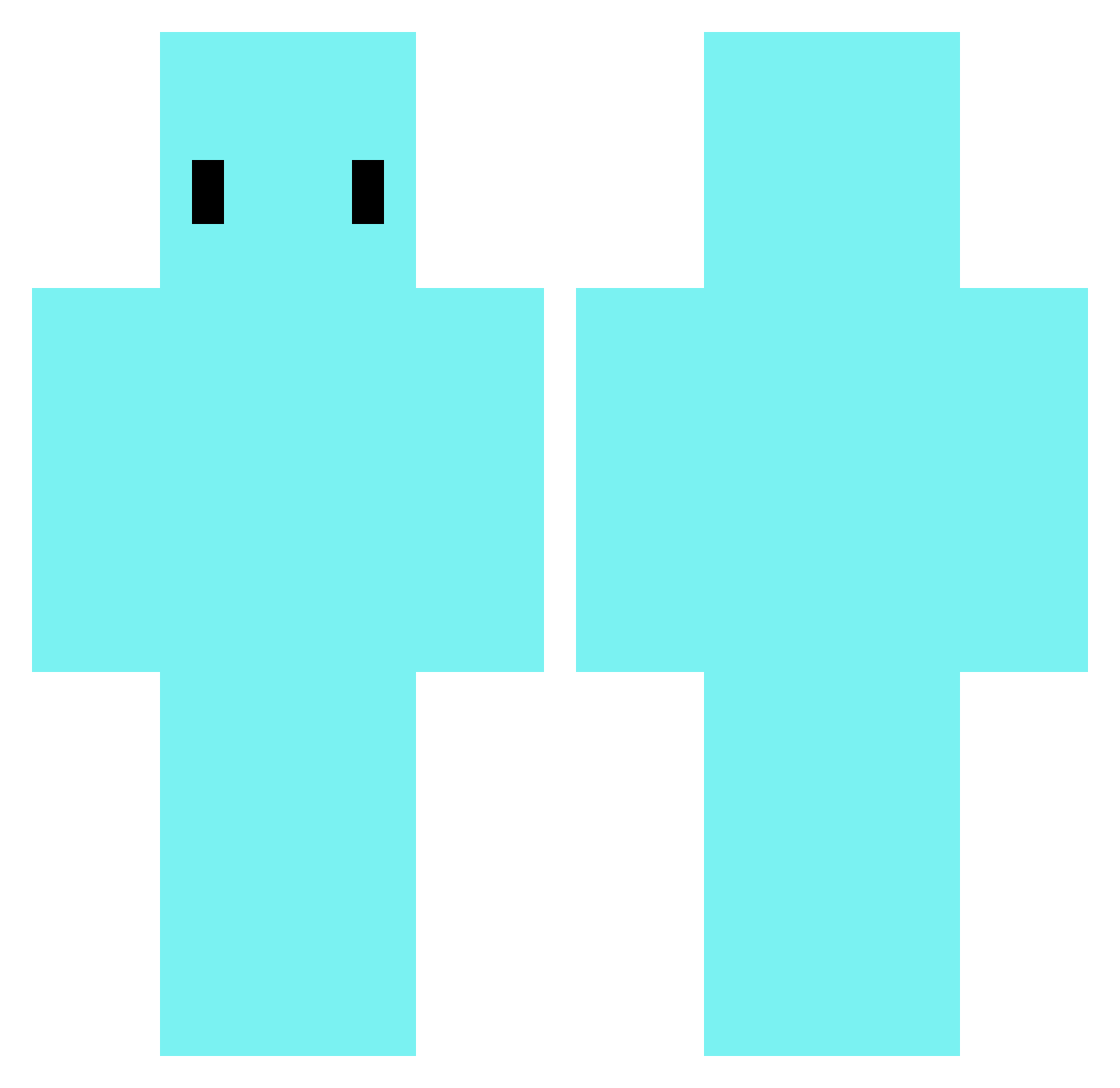 pleyar_ Minecraft skin, front and back view