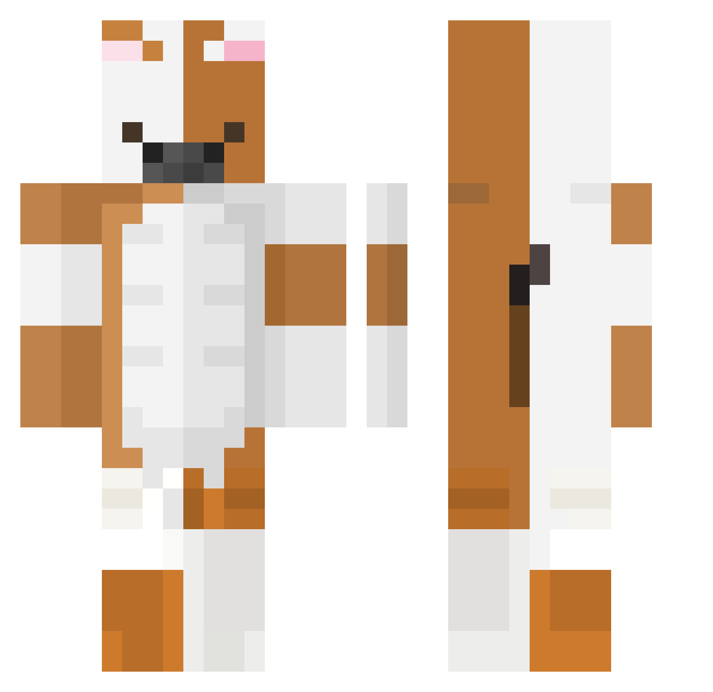 TiaMaria21 Minecraft skin, front and back view
