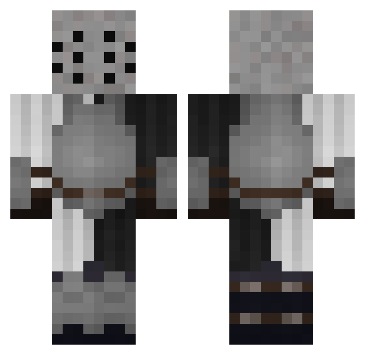 Nitrokeks_ Minecraft skin, front and back view
