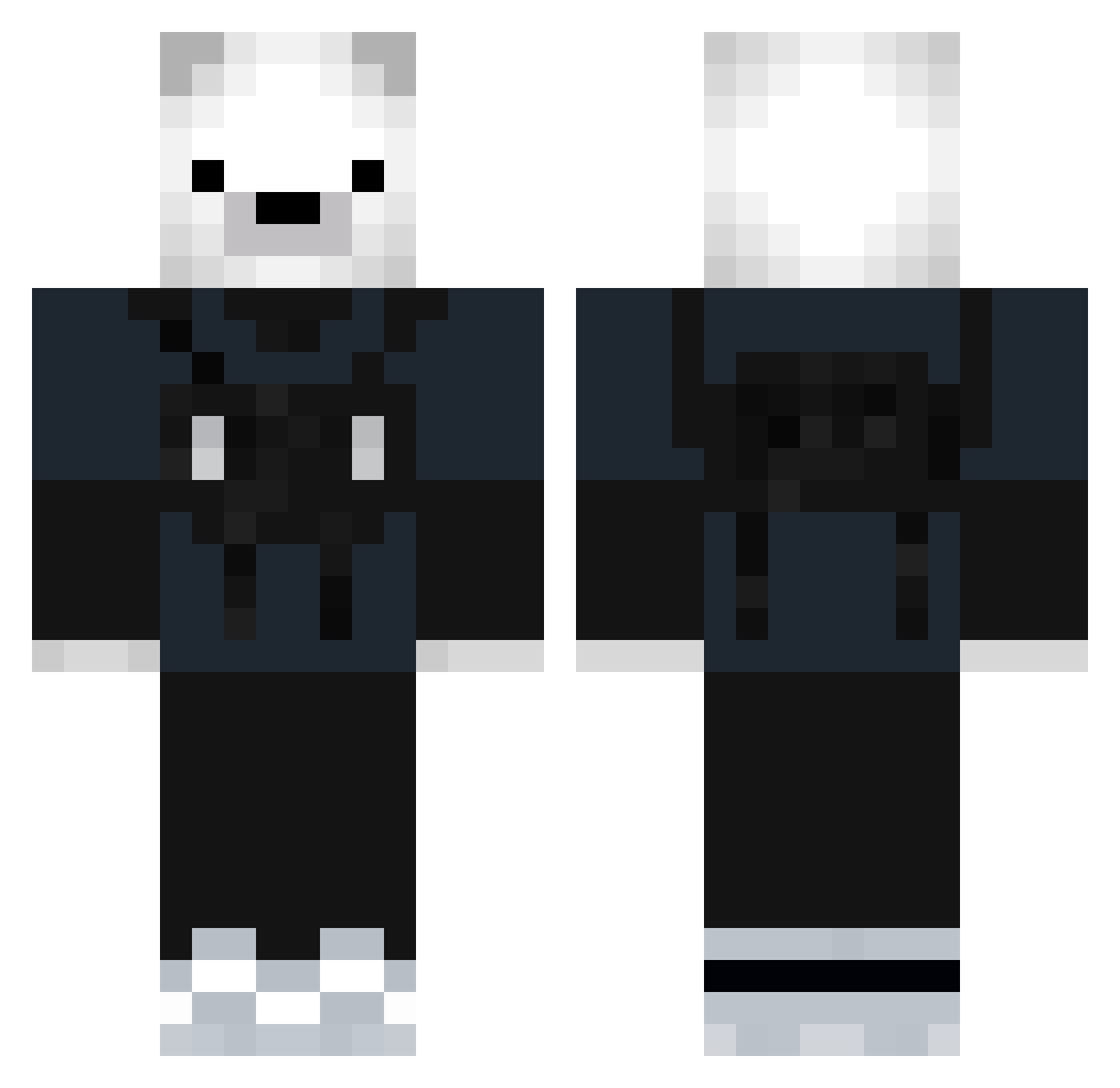 rgv2 Minecraft skin, front and back view