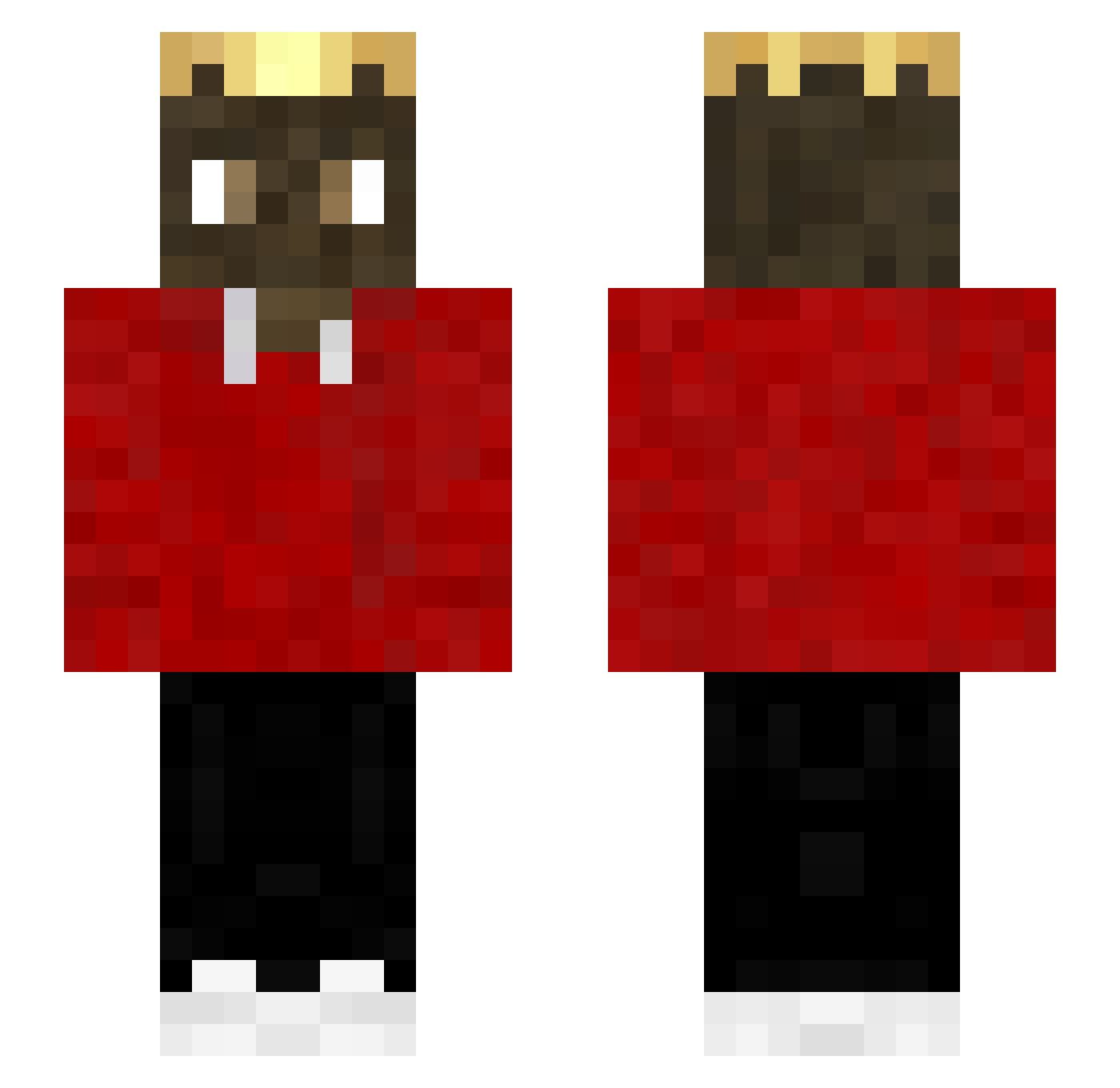 KarFixso Minecraft skin, front and back view