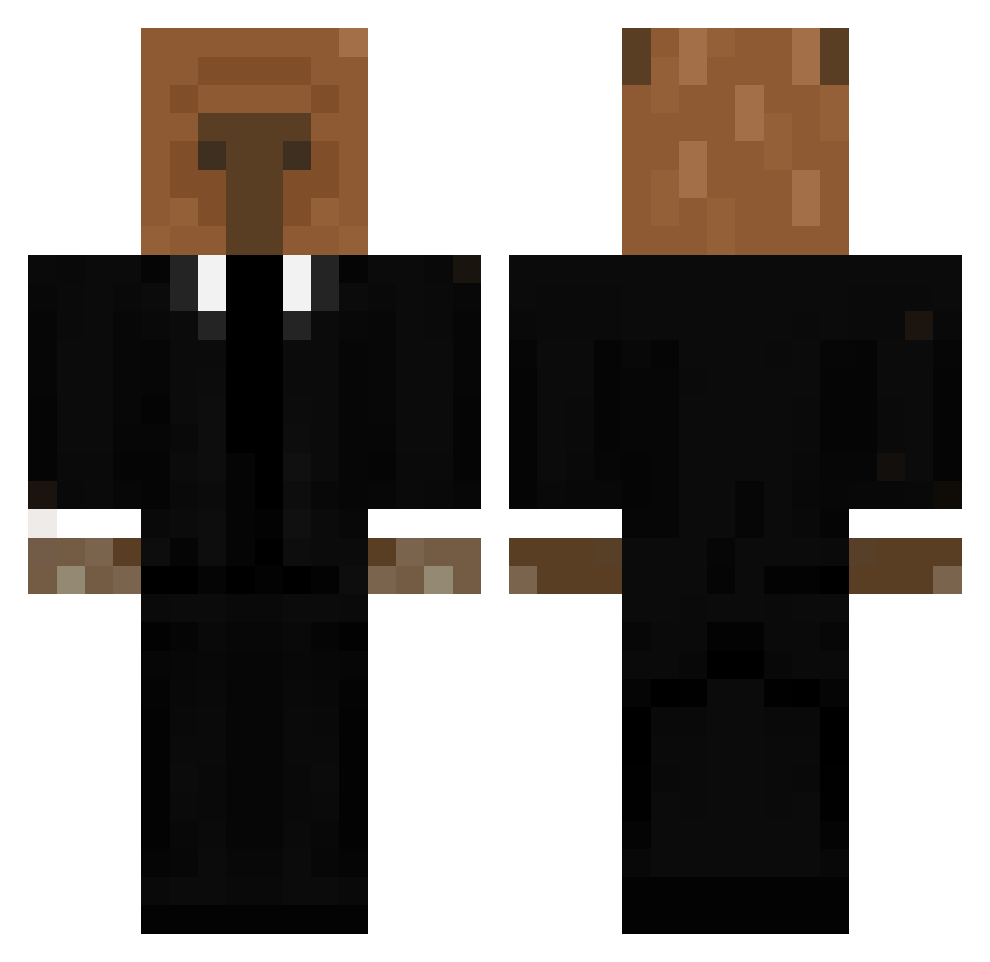 CDsebas24 Minecraft skin, front and back view